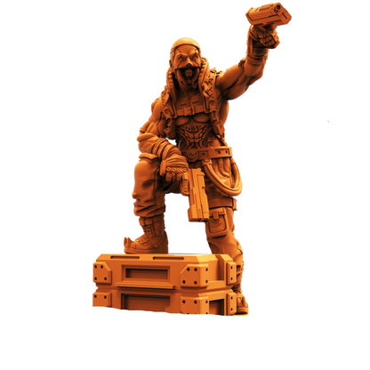 Haelstrom Gang - Cyberpunk - Papsikels - 11 Resin Miniatures - 32mm Scale - MiniPrinta