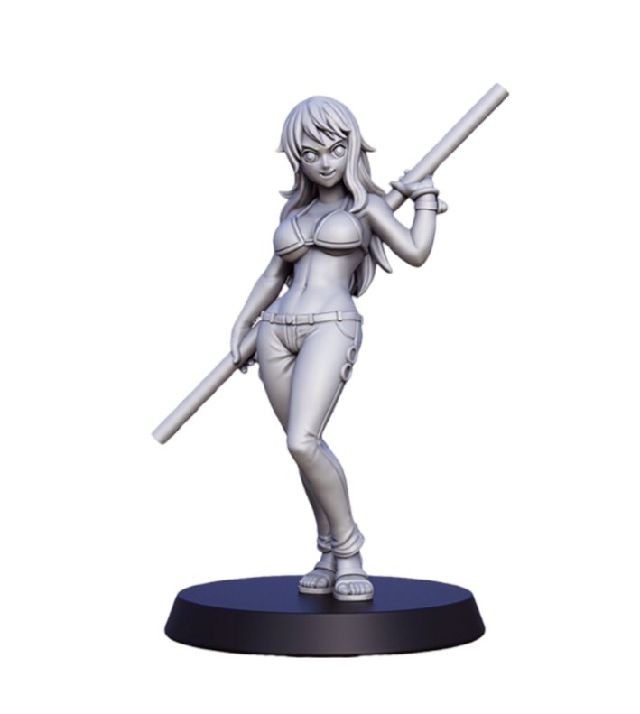 Nami One Piece Resin Miniature - Anime Figurine - MiniPrinta