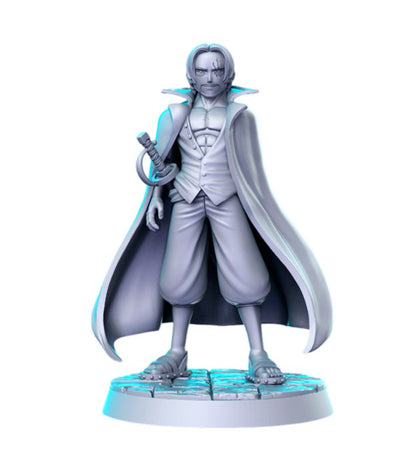 Shanks One Piece Resin Miniature - Anime Figurine - MiniPrinta